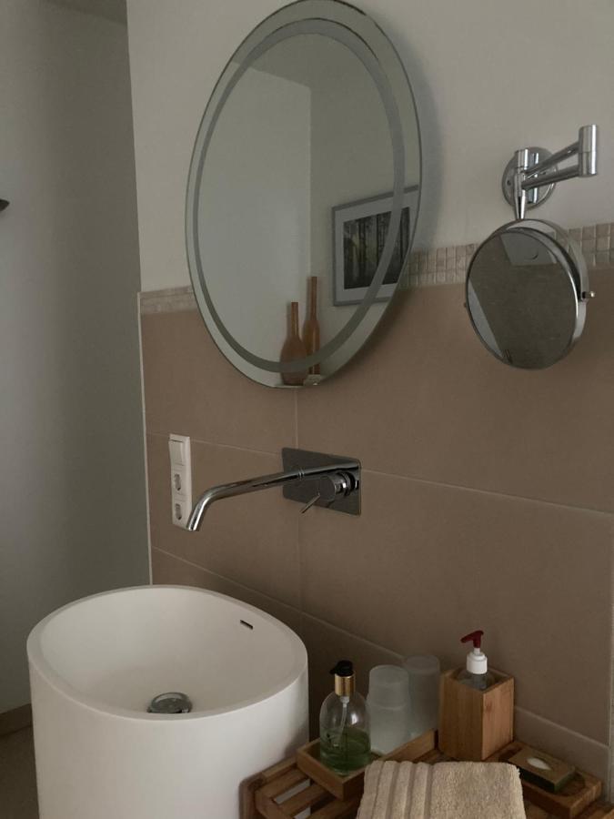 Auszeit Am Haffufer Apartment Wilhelmshof ภายนอก รูปภาพ